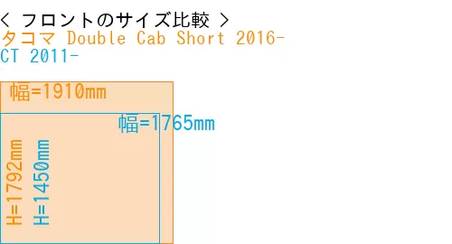 #タコマ Double Cab Short 2016- + CT 2011-